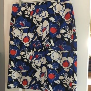 Talbots floral skirt